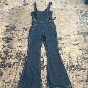 Arizona Jean Company Women's Blue Denim Overalls